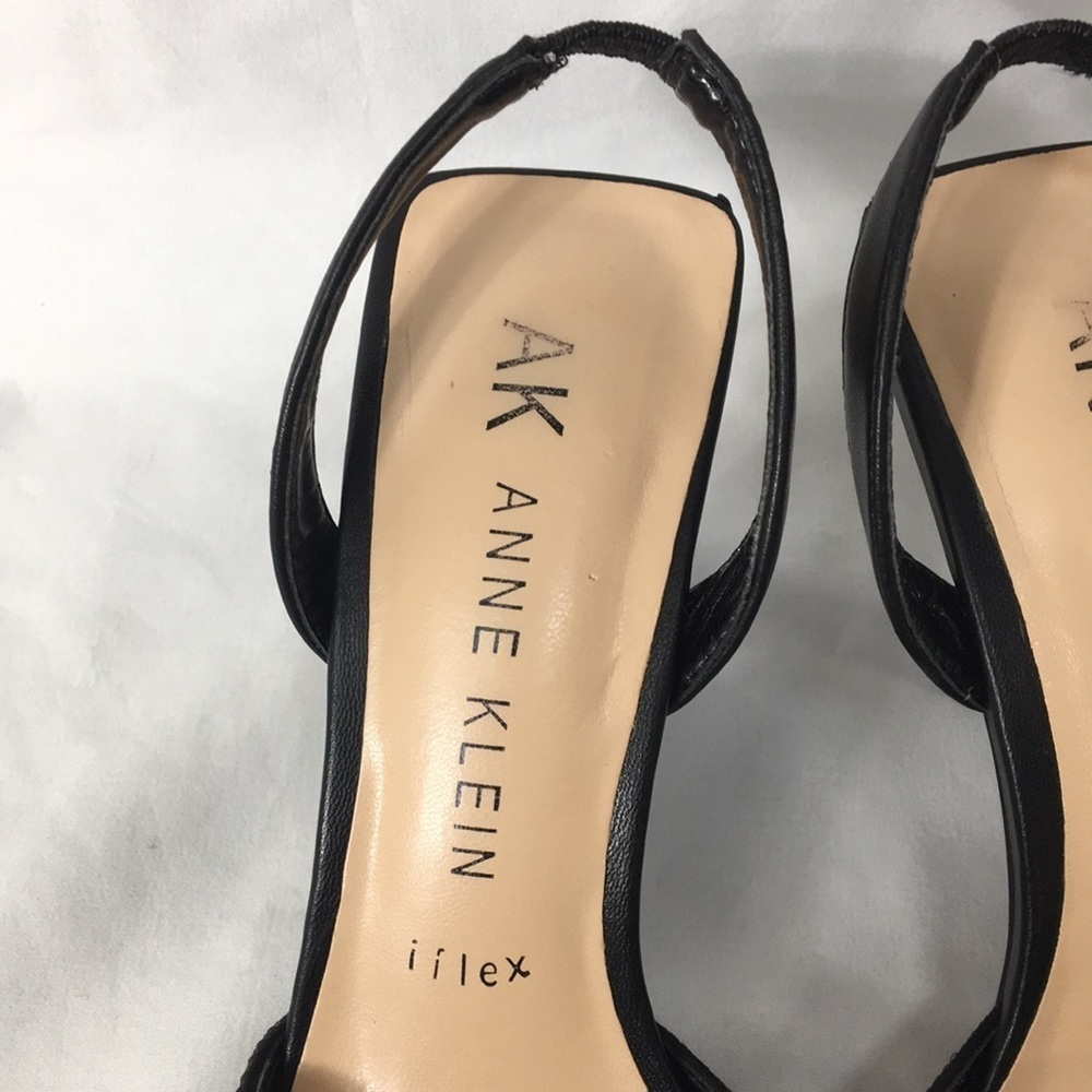Anne Klein Iflex Women’s Black Sequins Heel Strap Pumps Size 8 Great Condition - Picture 5 of 11